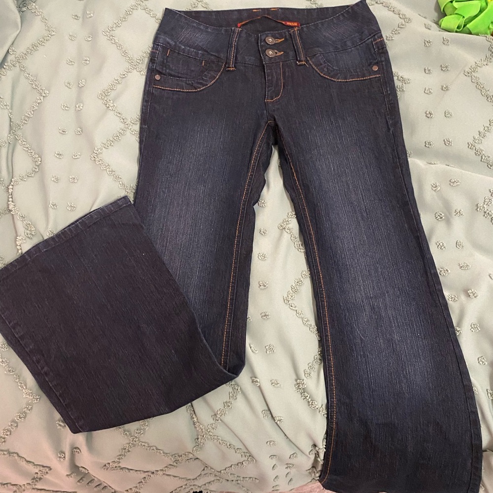 HWY LowRise Dark Wash Flared Jeans